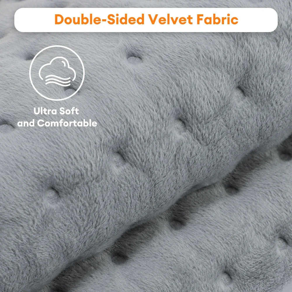 30X60Cm Electric Heating Pad Soft Fabric Washable Pads Back Belly 9-Gear Levels Warm Cushion Winter Warm Blanket for Home Office