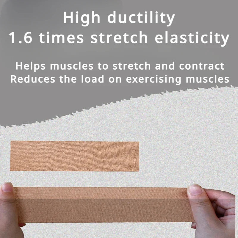 Sports Waterproof Kinesiology Tape Stickers Athletic Bandage Protector Strapping Pain Relief Tennis Gym