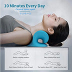Neck Shoulder Stretcher Relaxer Cervical Chiropractic Traction Device Massage Pillow for Pain Relief Cervical Spine Alignment