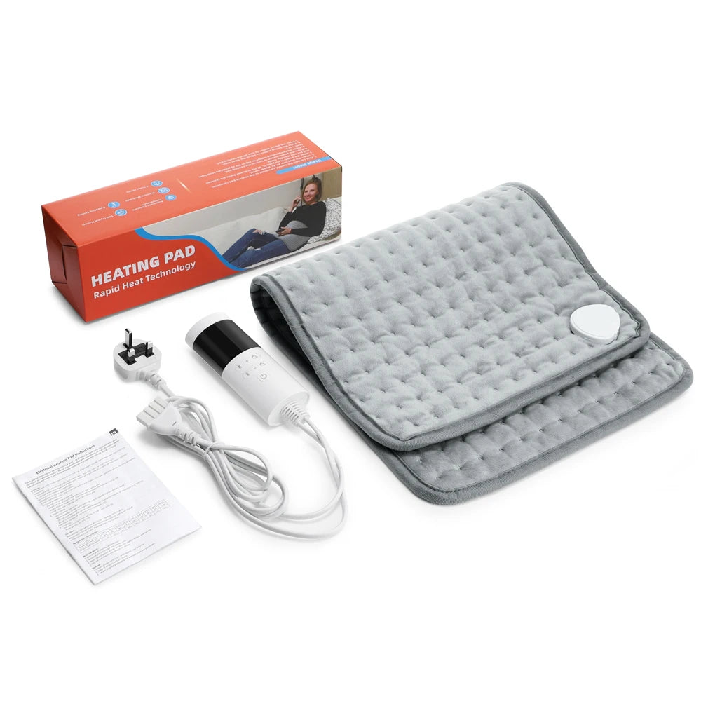 30X60Cm Electric Heating Pad Soft Fabric Washable Pads Back Belly 9-Gear Levels Warm Cushion Winter Warm Blanket for Home Office