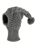 Hand Knit Winter Wool Greyhound Large Dog Beanie Hat Dog Accessories Whippet Snood for Dogs