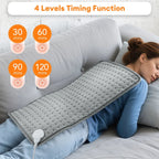 30X60Cm Electric Heating Pad Soft Fabric Washable Pads Back Belly 9-Gear Levels Warm Cushion Winter Warm Blanket for Home Office