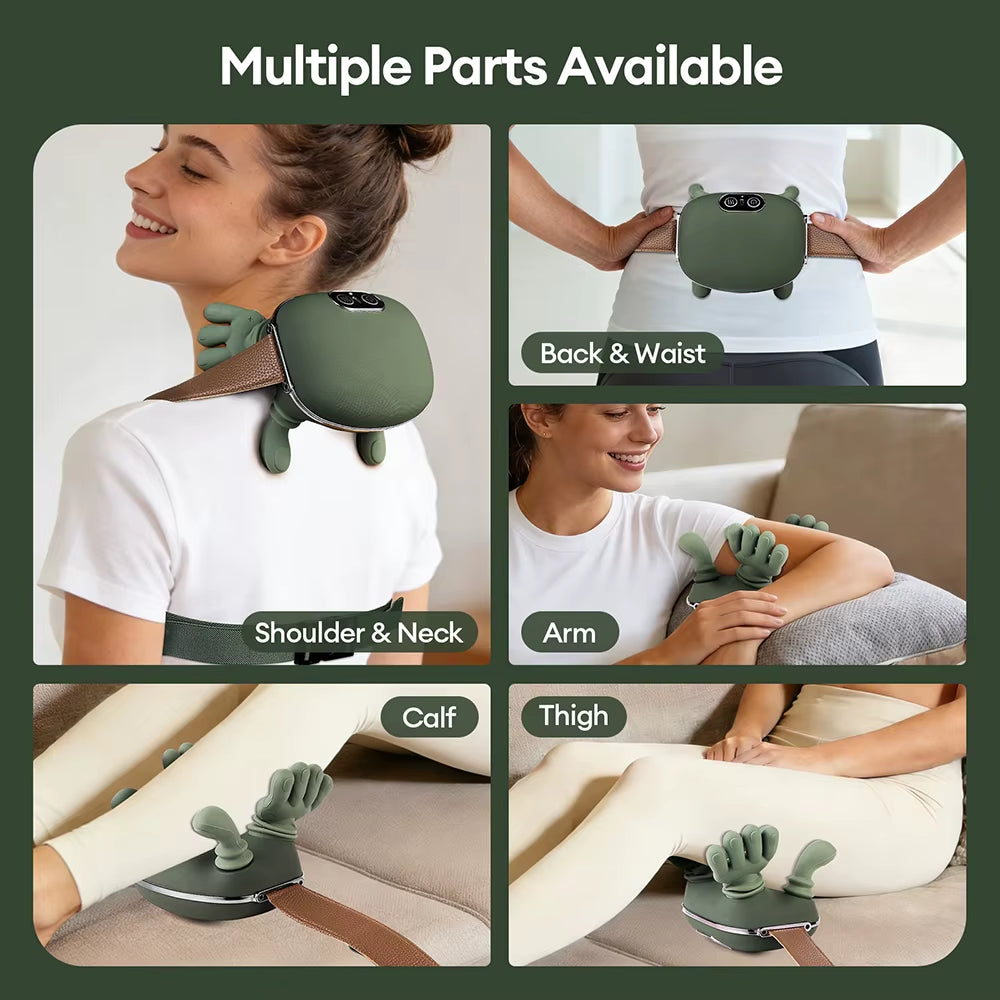 Bionic Finger Neck Shoulder Massager Wireless Neck Cervical Trapezius Kneading Massage Shawl Brushless Motor Neck Masajeador