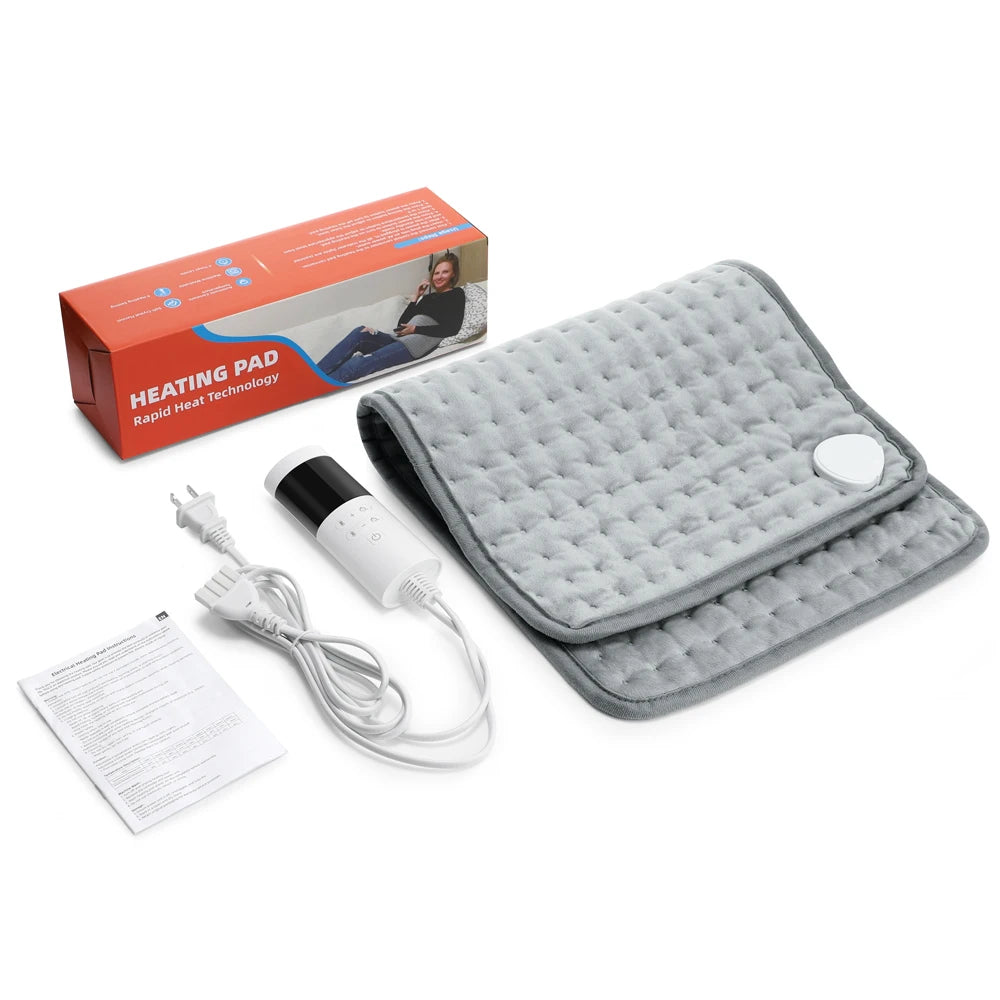 30X60Cm Electric Heating Pad Soft Fabric Washable Pads Back Belly 9-Gear Levels Warm Cushion Winter Warm Blanket for Home Office