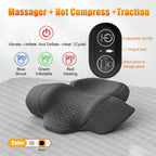 Electric Neck Massager Pillow Cervical Stretcher Heating Vibration Massage Back Traction Orthopedic Sleeping Pillows Support